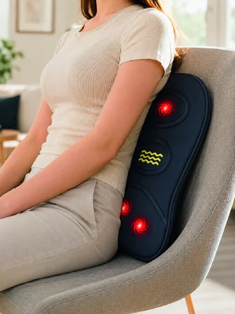 Titreşimli Isıtmalı Sırt ve Bel Masaj Minderi Ergonomik Tasarım