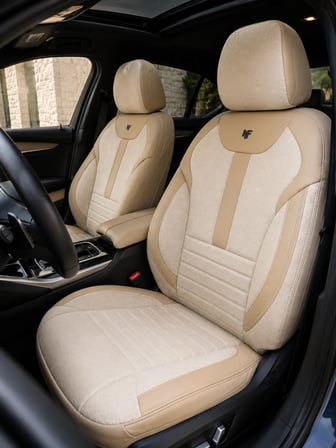Fiat Punto Araçlara Uyumlu Tay Tüyü Deri Oto Koltuk Kılıfı-Balat Serisi