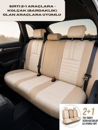 Opel Astra H Araçlara Uyumlu Tay Tüyü Deri Oto Koltuk Kılıfı-Balat Serisi