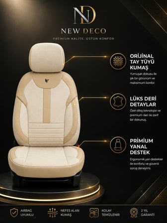 Opel Corsa C Araçlara Uyumlu Tay Tüyü Deri Oto Koltuk Kılıfı-Balat Serisi