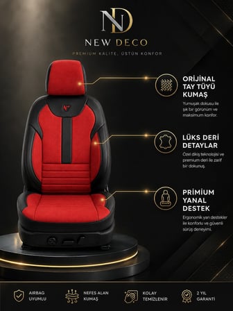 Renault Cli̇o 5 2020 ve Sonrası Aracınıza Uyumlu Arkalı Önlü Takım Tay Tüyü Deri Oto Kılıfı - Balat Serisi
