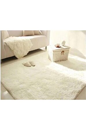 Balat Halı Kaymaz Taban Yıkanabilir Yüksek Tüylü Peluş Halı