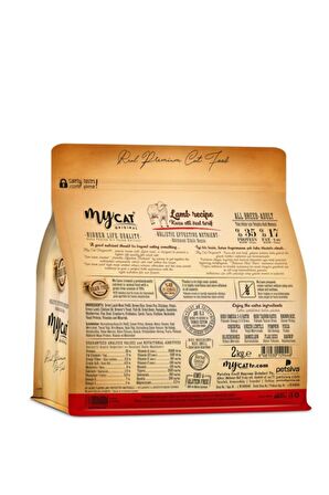 Mycat Low Grain Kuzu Etli All Breed-tüm Irklar Için Kedi Maması (2kg)