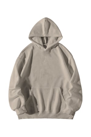 Krem Unisex Oversize Hoodie - Don't Worry About Any Rules Baskılı Kapüşonlu Streetwear Sweatshirt