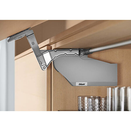Blum Aventos HS Eğimli Kalkar Kapak Mekanizması 600 mm x 720 mm 18 mm MDF - Gri