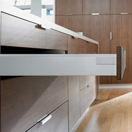 Blum Tandembox Antaro M Blumotion 30 kg 50 cm - Gri Bordürsüz