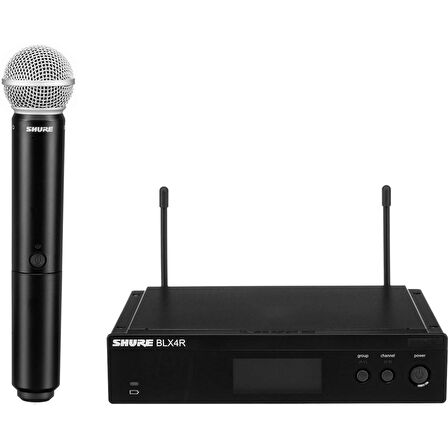 Shure BLX24RE/SM58 Kablosuz Vokal Mikrofon Seti, Sm58 Kapsüllü