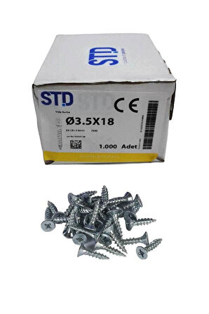 Çinko 3,5x18 Mm Sunta Vidası / 1000 Adet