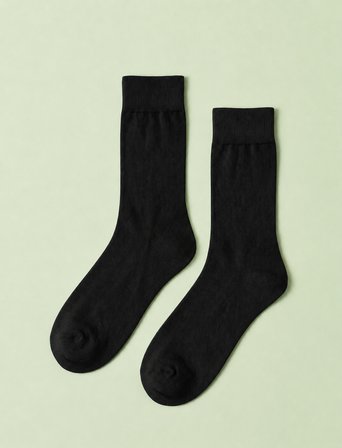 Carnaval Siyah Bambu Unisex Soket Çorap