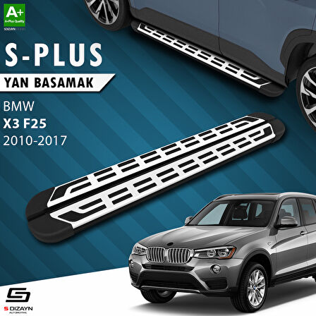 S-Dizayn Bmw X3 F25 S-Plus Gri Yan Basamak 193 Cm 2010-2017 A+ Kalite