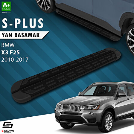 S-Dizayn Bmw X3 F25 S-Plus Siyah Yan Basamak 193 Cm 2010-2017 A+ Kalite