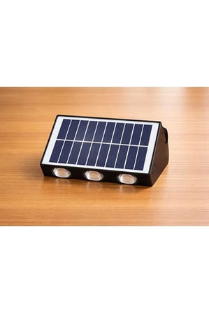 30W Solar LED Duvar Apliği 3 Renk CCT IP65 Güneş Enerjili Dış Mekan