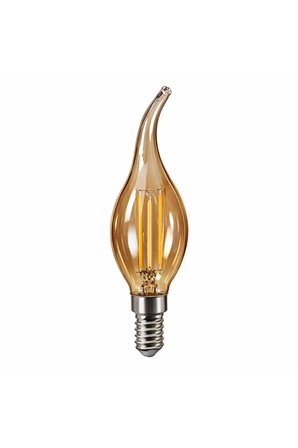 K2 Global Kes600 Led Ampul Rustik 4W E14 423 Lümen 2700K Gün Işığı Mum Tip