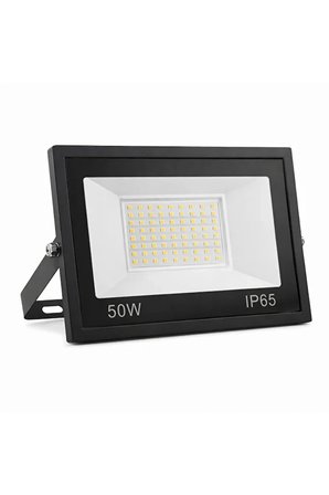 50W Slim LED Projektör IP65 Su Geçirmez Dış Mekan Günışığı 3000K