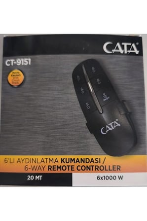 6’lı Aydınlatma Kumandası Uzaktan Kumandalı Işık Kontrol Sistemi 20 Metre