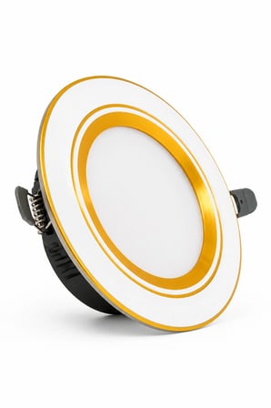 5W 3 Işık Renkli Sıva Altı LED Spot 350 Lümen Gold-Beyaz