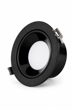 Başak 8W 3 Işık Renkli Hareketli Sıva Altı LED Spot Siyah
