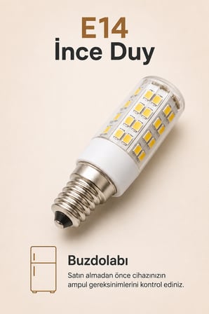 3W E14 Buzdolabı LED Ampulü 3000K Sıcak Beyaz 200 Lümen