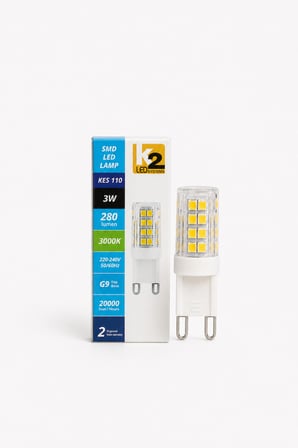 G9 LED Ampul 3W 3000K Sıcak Beyaz 280 Lümen