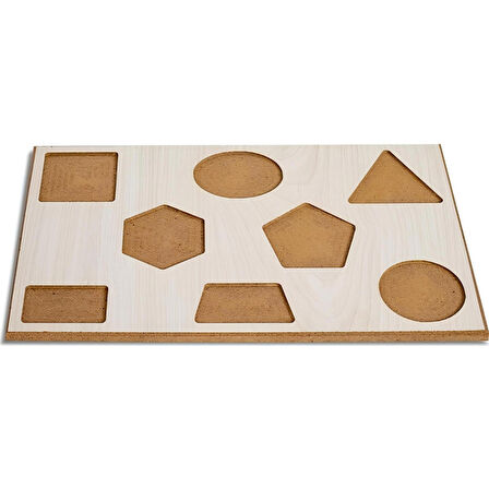 BEMİ AHŞAP PUZZLE GEOMETRİK ŞEKİLLER