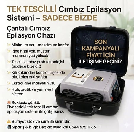 CIMBIZ EPİLASYON CİHAZI ORJİNAL PATENTLİ