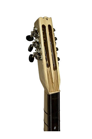 Kısa Sap Bağlama Gitar Burgulu Amerikan Cevisi Sedef Klavyeli Profesyonel Çift Kafes