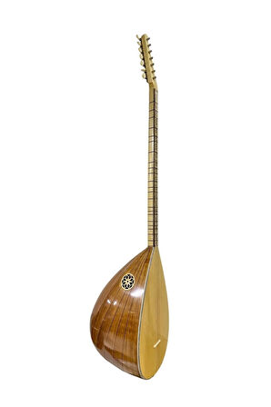 Uzun Sap Bağlama Gitar Burgulu Flatolu Dut Ağacı Klavyeli Çift Kafes