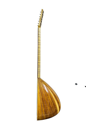 Uzun Sap Bağlama Gitar Burgulu Flatolu Dut Ağacı Klavyeli Çift Kafes
