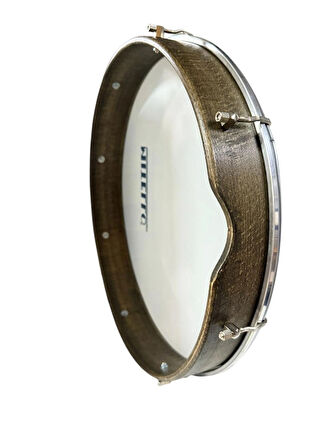 Mitello Bendir 46 cm Ceviz Ağacı Kılıflı Dıştan Akortlu Beyaz Film Profesyonel