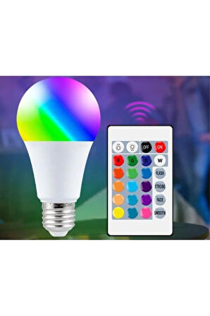 Kumandalı Led Ampul, Ct-4058 Beyaz