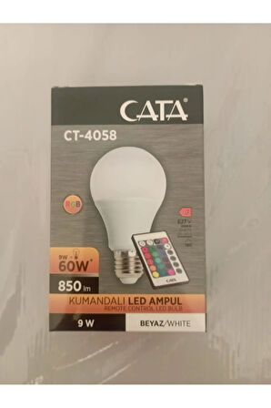 Kumandalı Led Ampul, Ct-4058 Beyaz