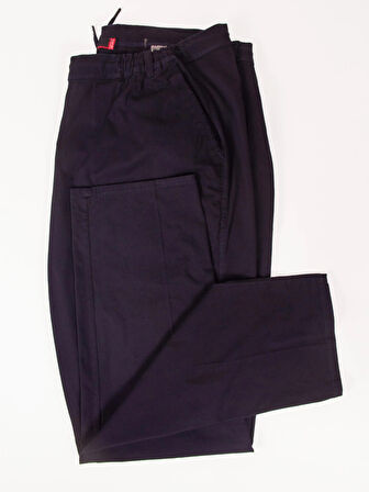 Büyük Beden Erkek Lacivert Bağcıklı Pantolon