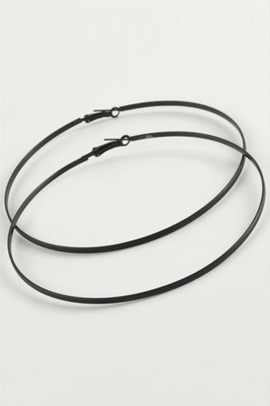 Noktalı Metal Halka Küpe 8-9-10 cm
