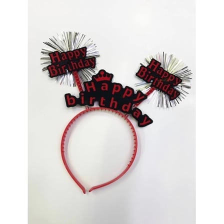 Happy Birthday Neon Renk Doğum Günü Tacı - 12 Adet
