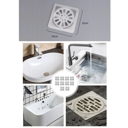10'lu Banyo ve Mutfak Lavabo Koku Önleyici ve Haşere Böcek Önleyici Gider Filtresi