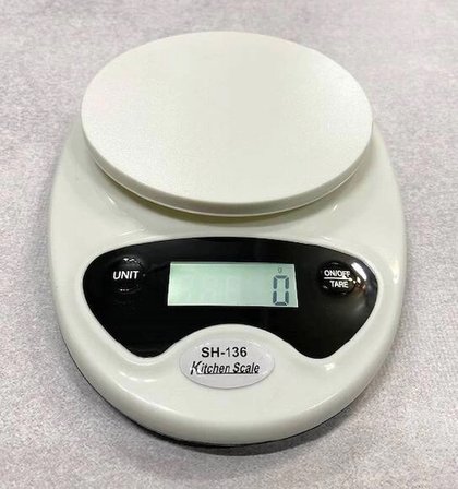 Hazneli Mutfak Terazisi SH-136 - 5 Kg Hassas Dijital Tartı
