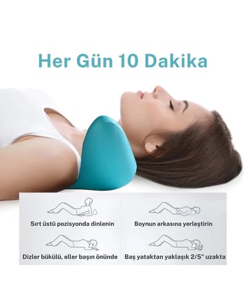 Boyun Ve Omuz Gevşetici, Servikal Traksiyon Cihazı Akupunktur Boyun Omuz Sırt Desteği Masaj Yastığı,