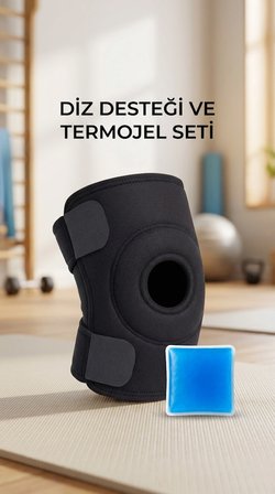 Spor Destekli Çapraz Bağ Diz Korsesi Menisküs Ağrısı İçin Termojelli Dizlik