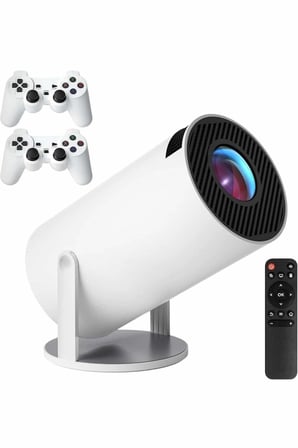 4K Wireless Çift Kollu Kumandalı Oyun Projeksiyonu Retro Video Oyunu