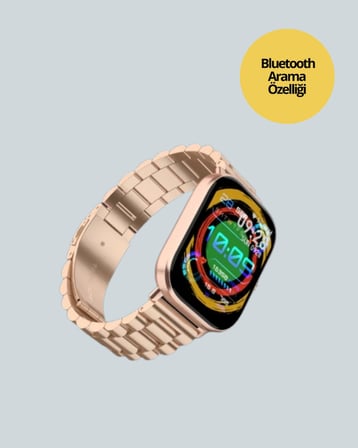 Bluetooth Arama Özellikli Akıllı Saat Uzun Pil Ömürlü