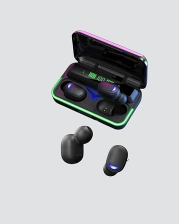 Oyun Modlu E10 Bluetooth Kulaklık Powerbank ve LED Ekranlı
