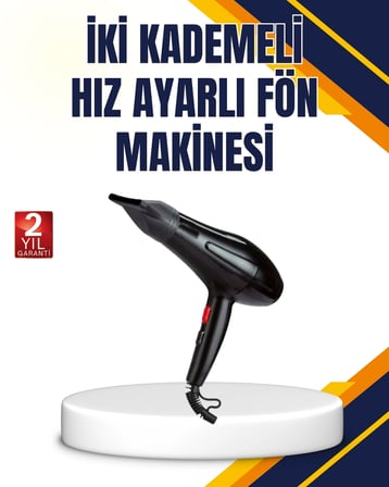Soğuk Üfleme Özellikli 2200W Profesyonel Fön Makinesi