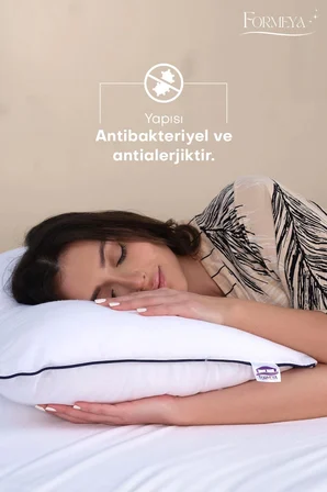 2 Adet Climate Nano Jel Yastık Otel Yastığı 50x70 cm %100 Pamuk Dış Kumaş