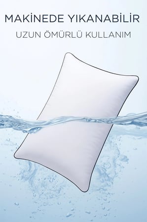 3 Adet 50x70cm Nano Jel Lüks Yastık | 1200gr Anti-alerjik Pamuklu Yastık Seti 3lü