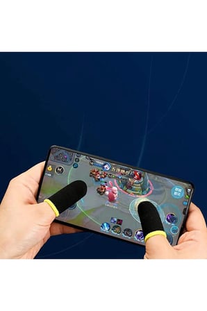 E-spor Parmak Eldivenleri 4'lü - Pubg Oyun Eldiveni Ter Geçirmez 2 Çift - 4 Parmaklık