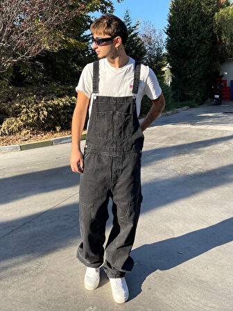 Baggy Fit Long Salopet Erkek Tulum