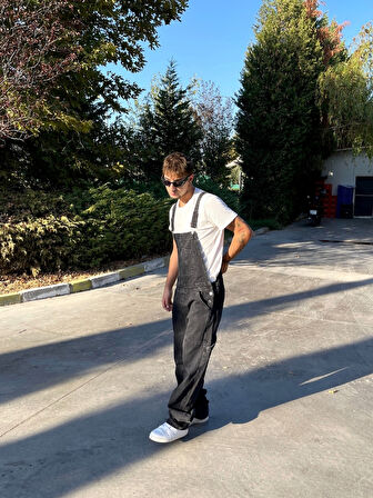 Baggy Fit Long Salopet Erkek Tulum