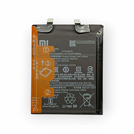 Xiaomi Mi 11 Ultra Batarya Mi 11 Pro Batarya BM55 Uyumlu Yedek Batarya
