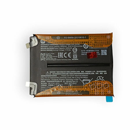 Xiaomi Mi 11T Pro Batarya Mi 11T Pro Batarya BM58 Uyumlu Yedek Batarya