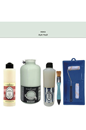 Banyo Mutfak Boyası-Cadence Multi H-043 Açık Yeşil 2Lt Pya 500Ml Taş Vernik Parlak 500Ml Ruloset